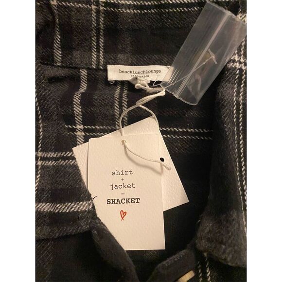 Beachlunchlounge Black Plaid Blazer - Picture 3 of 8